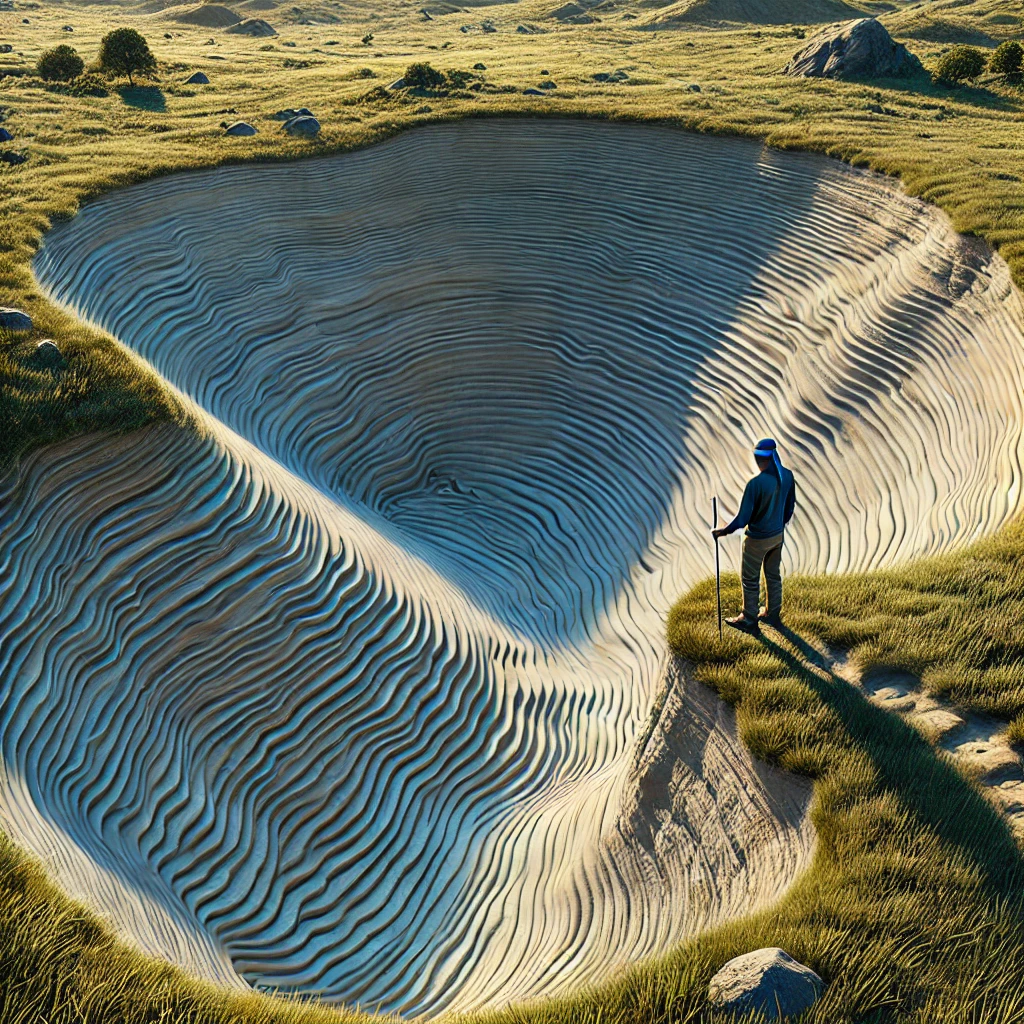 Descending an ill-shaped valley, but you're blindfolded (and you have a stick)